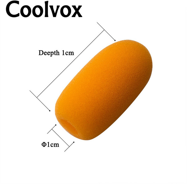 마이크 악세사리 유선 무선 회의 윈드 스크린 폼 스폰지 커버내경 5 개1cm 약. 0.39 ;, 05 5pcs orange, 05 5pcs orange