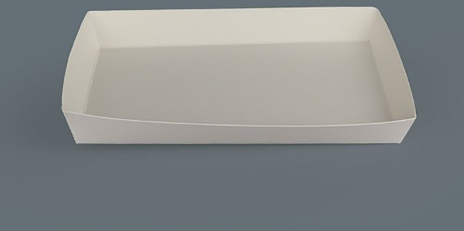 일회용 베이커리 떡포장 분식집 푸드트럭 종이트레이 사각접시 백색 무지 5-1호, 1개, 1000개