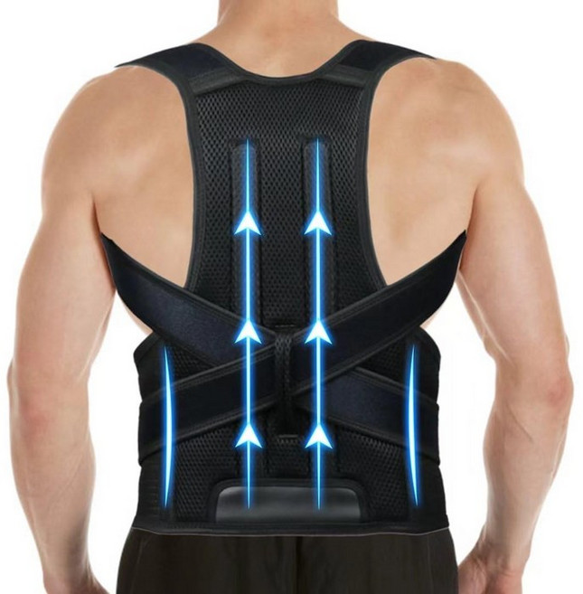 남녀용 클루엣 자세 기 상하 요통 를 위한 조절 가능한 허리 보조기 - 및 목 어깨 S24-29, M(29"-33")