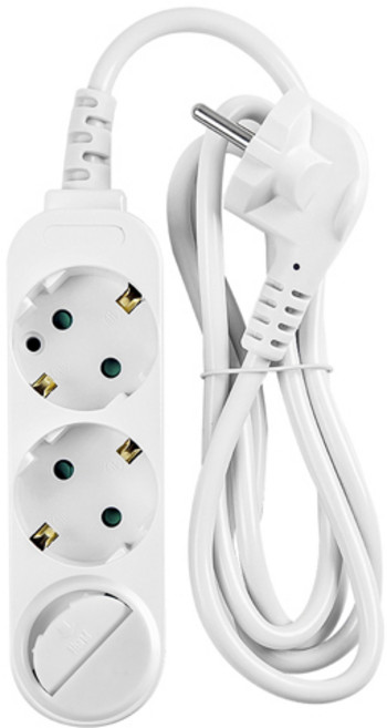 대현 모노케어 멀티탭 3구 접지 10A 1800w 전기연장선 전선형, 10m, 1개