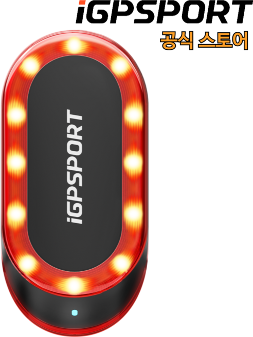 iGPSPORT SR 미니 스마트 레이더 후방 센서 자전거 후미등, 블랙, 1개