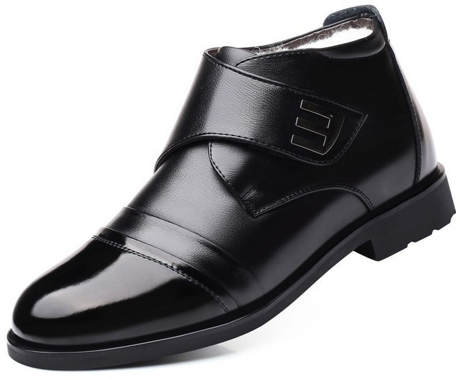 티류으스 남성 겨울 보온 구두 기모 방한 비즈니스구두 ZA