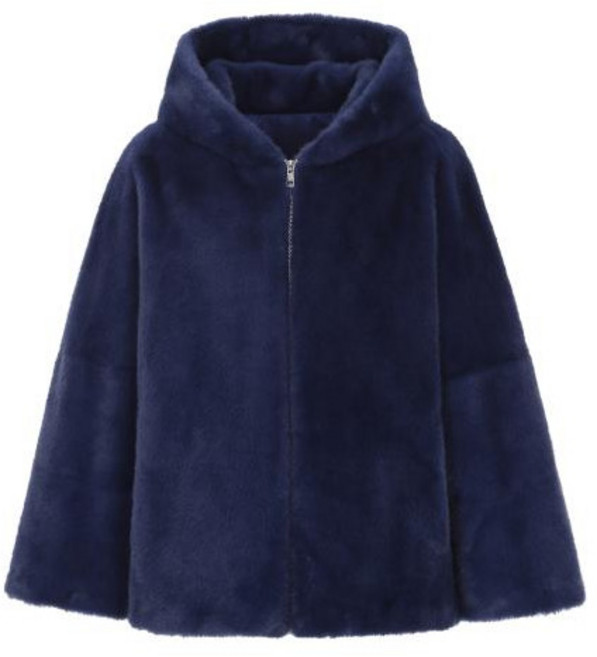 [LBL] ○(1+1) 25FW FAUX 밍크 하프코트 + 베스트 SET