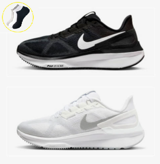 [국내매장판] 나이키 우먼스 줌 스트럭처 25 여성 런닝화 + 데일리양말 증정