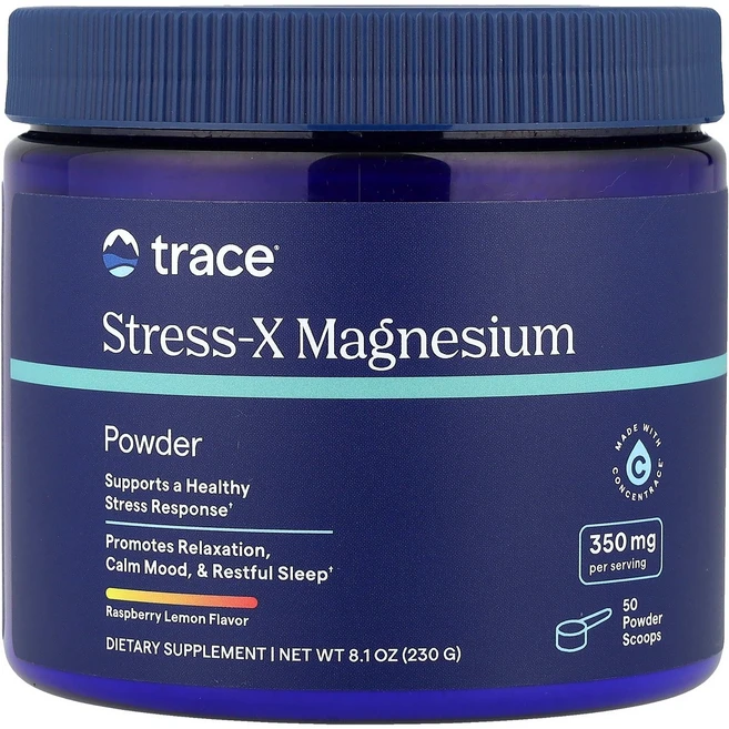 Trace Stress-X Magnesium Powder Raspberry Lemon 8.1 oz 230 g, Trace, Stress-X Magnesium Powd, 230g, 1개 - 쿠팡