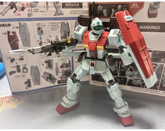 중국제 HG RGM-79 GTO 짐 숄더 캐논 대륙산 건담 / 다반 중국 조립 프라모델 건프라, 1세트