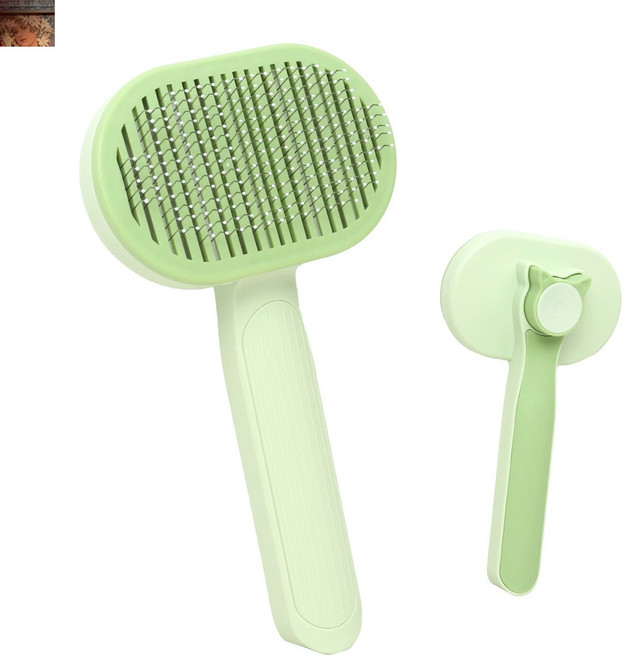 포메라니안 전용 강아지 빗 강아지빗 털 관리 애견빗 미용 용품 헤어 전문 털빠짐 방지 브러쉬, 1개, 7.그린 업그레이드 140 털 빗