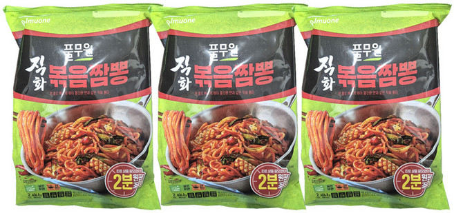풀무원 직화 볶음 짬뽕 2인분 406.8g, 3개