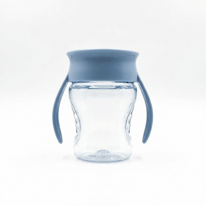 와우컵 베이비 트라이탄 스노우 빨대컵, 207ml, 1개, 파스텔블루