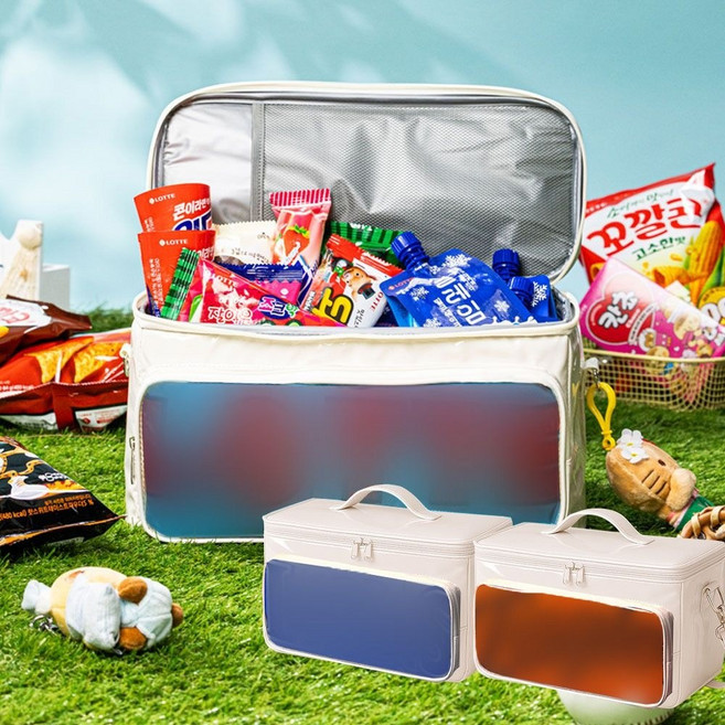 (매장정품) 롯데웰푸드 야구장 나들이 보냉 직관백 세트 월드콘 설레임 와일드바디 메가톤바 꼬깔콘 카스타드 등 238845, 2.바류 9종 18개 보냉백SET(유니폼 제외), 1