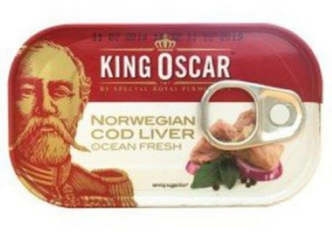 King Oscar 挪威鱈魚肝 橄欖油漬鯖魚 迷你沙丁魚, 2個, 橄欖油迷你沙丁魚＊2, 106g