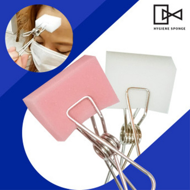 하이진스펀지 위생스펀지 미용실스펀지 미용스펀지 일회용스펀지 얼굴털이개 머리카락털이개, 일회용 소프트스펀지 500개, 500개