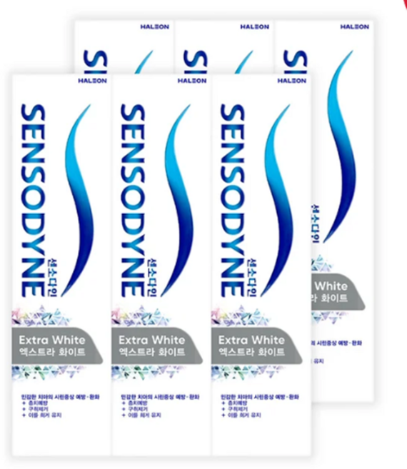 센소다인 엑스트라 화이트 치약 120g x 6개