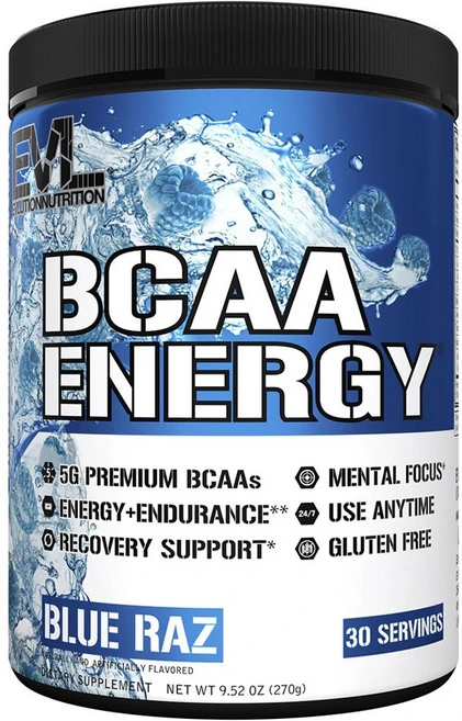 EVLUTION Nutrition BCAA 에너지 블루 라즈, 1개, 270g - 쿠팡