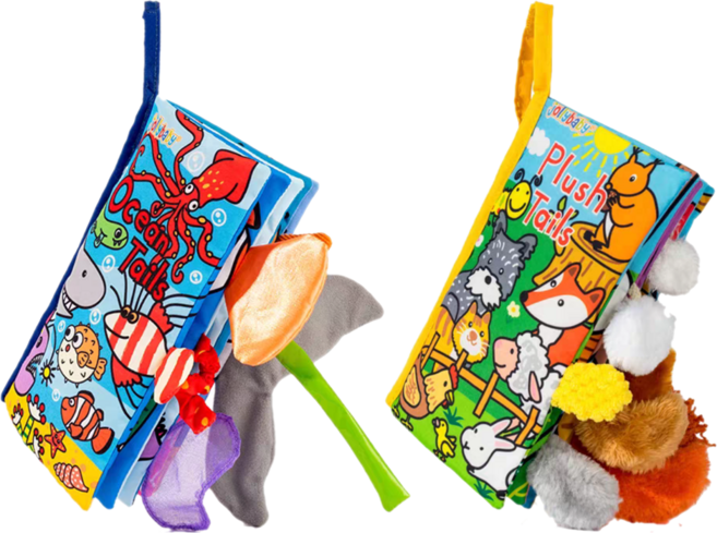 졸리베이비 헝겊책 꼬리책, 오션+플러쉬, 1개