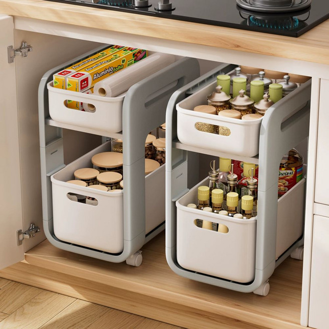 초밥 냉장고 일식 냉동 업소용 케이크, F. 2개 팩 황백색 업그레이드된 도르래는 분리 가능