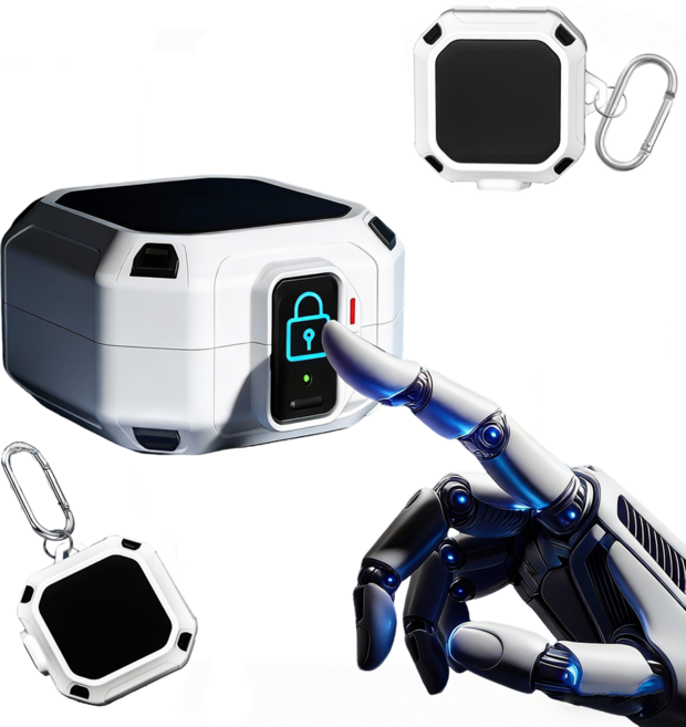 적용 갤럭시 버즈4 / 버즈4 프로 호환 케이스 분실방지 잠금장치 잠금기능 호환 X-BUDS4J014, 1개, 흑백, 갤럭시 버즈4/버즈4 프로