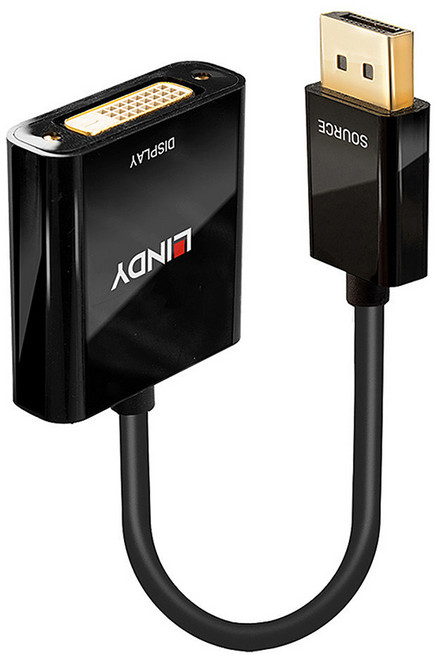 LINDY 主動式 DisplayPort 轉 DVI 轉接器 高畫質影像傳輸, 20個, 41734