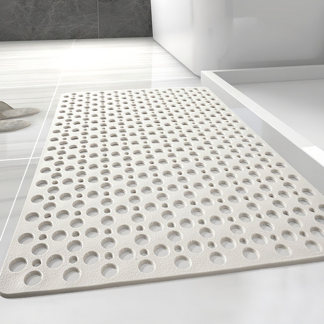 마벨인홈 안전 논슬립 욕실 발코니 발매트, 화이트, 1개