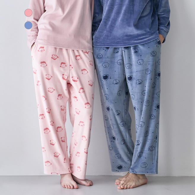 NC청주점 애니바디 공용 밍크극세사 9부 수면잠옷 수면파자마바지 세일_스누피ANLB25W93_NC청주점