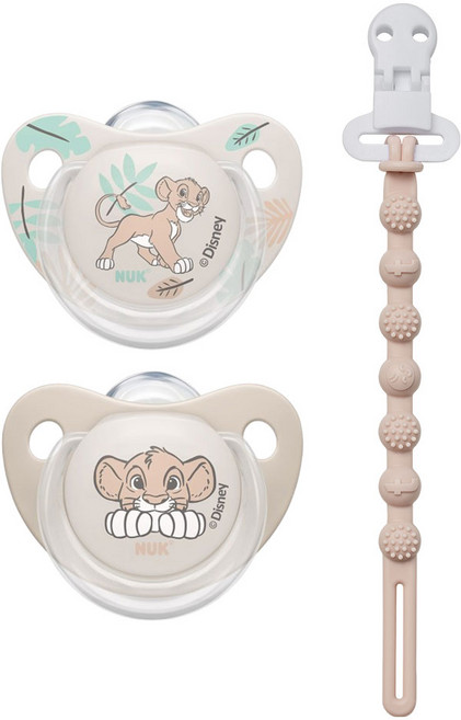 누크 디즈니 쪽쪽이 X 토트랩 쪽쪽이 홀더 SET, 1세트, 라이온킹+코스믹라떼베이지, S2 (6~18개월)