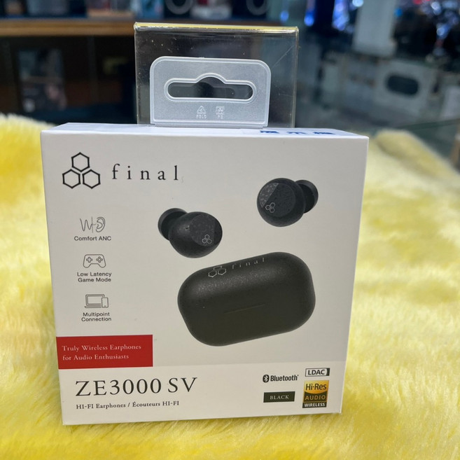 final ZE3000 SV 真無線耳機，LDAC Hi-Res Audio Bluetooth 5.3, ZE3000SV-黑