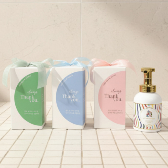 오월답례 르소메 프리미엄 포밍 핸드워시 답례품, 감사핑크, 1개