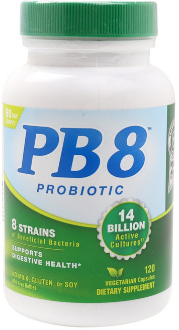 NutritionNow PB8 140億益生菌無麩質素食膠囊, 120顆, 1罐