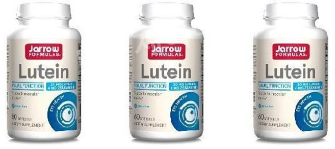 3개 자로우 포뮬러스 루테인 제아잔틴 지아잔틴 Lutein zeaxanthin 20mg 60정 - 쿠팡