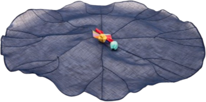하율공방 고급 모시 전통 연잎 밥상보 곤색, 2개