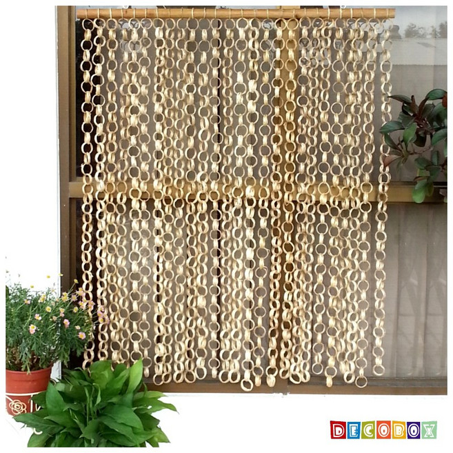 DecoBox 日式鄉村風原色竹簾 隔間簾 窗簾 門簾, 詳見包裝