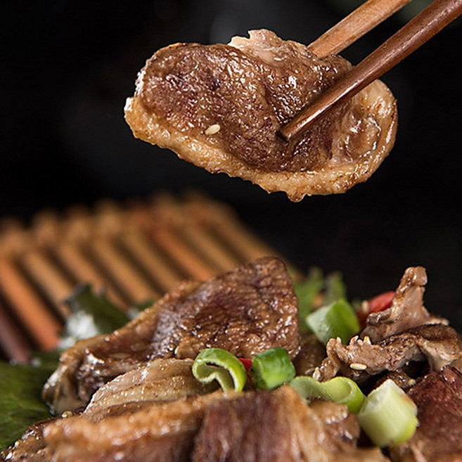 지리산 토종 청둥 유황 오리 소금구이 슬라이스 생오리 로스 800g, 지리산 유황오리 소금구이 800g, 1개