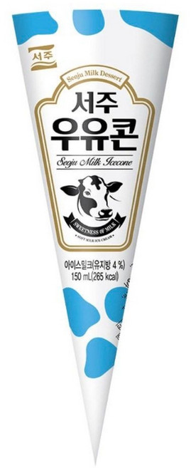 서주 아이스크림 우유콘 24개 한 박스, 2424개, 75ml