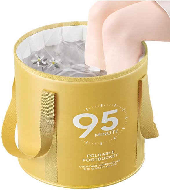 클로버 테크 접이식 족욕통, 아이보리, 1개