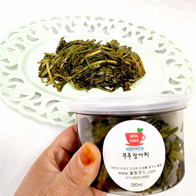 (원물)부추 장아찌 280ml_수제반찬 (200g), 1개, 280ml