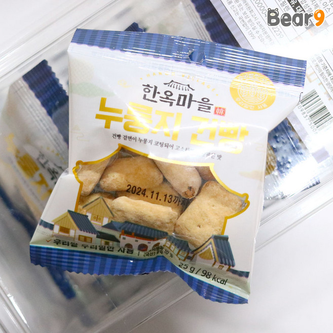 풍성한 우리쌀 우리밀로만든 누룽지 건빵 과자, 10개, 25g