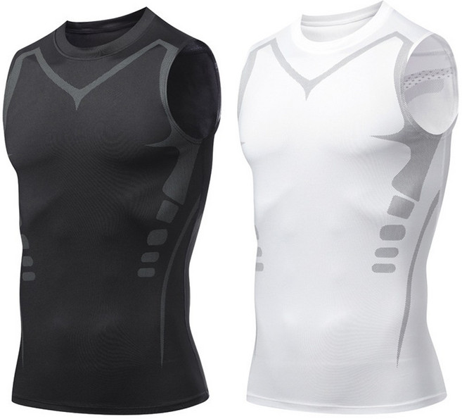 (공인기관 테스트완료) 컴프레션 스포츠 기능성 이너웨어 테크핏 언더레이어 민소매 나시