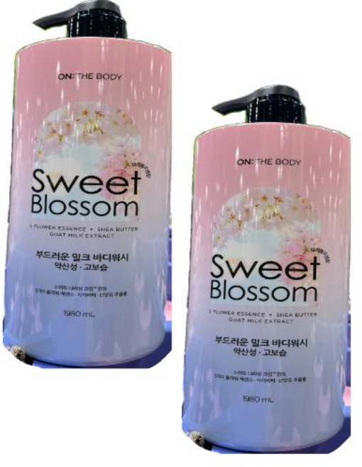 온더바디 스위트블라썸 바디워시 1980ml 대용량 퍼퓸 바디클렌저 샤워젤, 2개