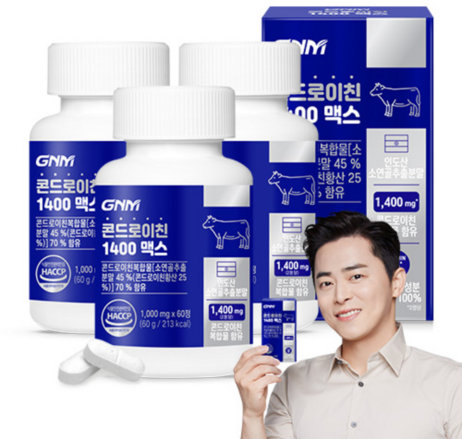 자연의품격 콘드로이친 1400맥스 60g, 60정, 3개