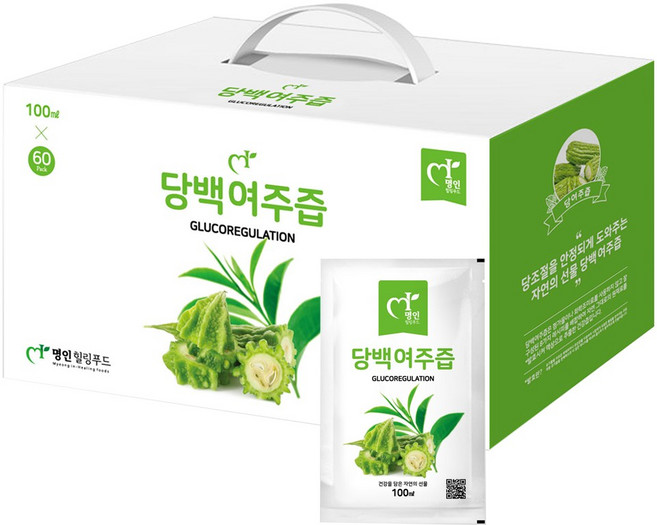 명인힐링푸드 당백 여주즙, 60개, 100ml