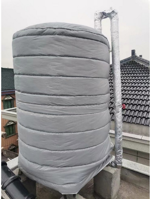 대형 물탱크 단열재 보온재 파이프 덮개 보온덮개 방한 겨울 방수, 2000L 지름 1m 높이 2