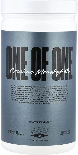 새해 건강을 선물하세요 ONE OF ONE 크레아틴 일수화물 400g(14.1oz) 특별관리진행, ONEOFONE크레아틴일수화물400g141oz, 400g, 1개 - 쿠팡