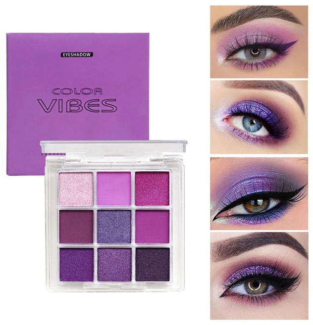 다크 펑크 스모키 아이섀도우 팔레트, 1개, 퍼플 - 쿠팡