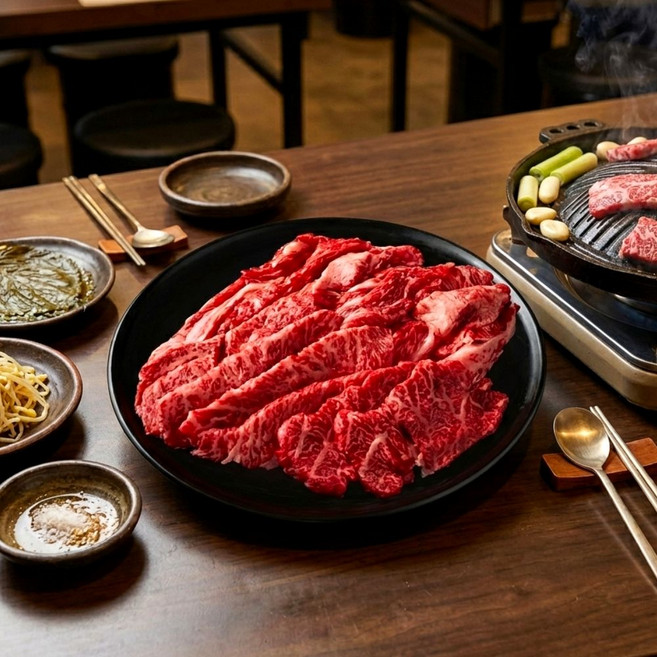 프리미엄 국내산 한우 갈비살 1+ 구이용 Foo 300g, 1개