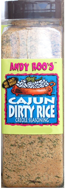 앤디 루스 케이준 더티 라이스 크리올 시즈닝 20온스 대용 Andy Roo's Cajun Dirty Rice Creole Seasoning 18 Ounce Bulk Shaker, 566.99g, 1개