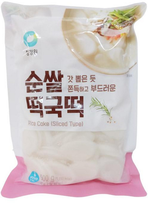 원하프순쌀떡국떡 500G종가집, 1개, 500g