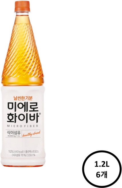 식이섬유 음료 미에로화이바 1.2L PET 1+1 행사, 6개