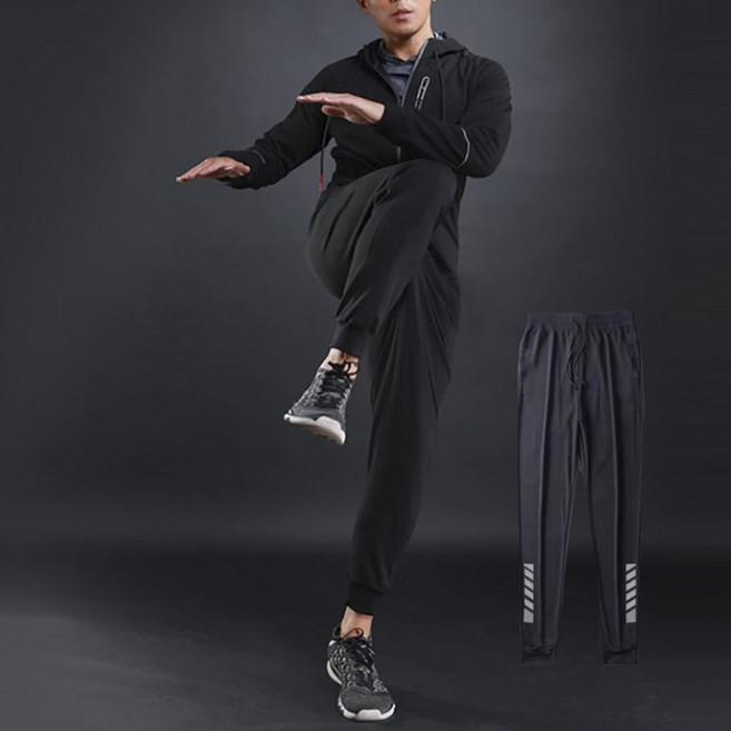 남자 가을 봄 간절기 헬스 짐웨어 캐주얼 트레이닝 9부 츄리닝 조거 바지