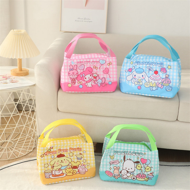 NEW 산리오 캐릭터 런치백 도시락 가방 런치백 보온보냉백, 시나모롤, 1개