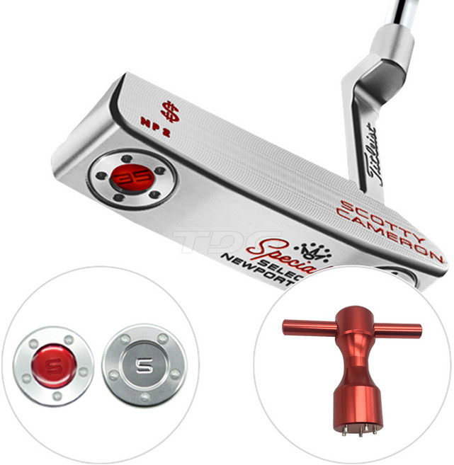 [스카티카메론] 퍼터 전용 무게추 저중량(렌치세트), 레드(렌치+무게추), 10g